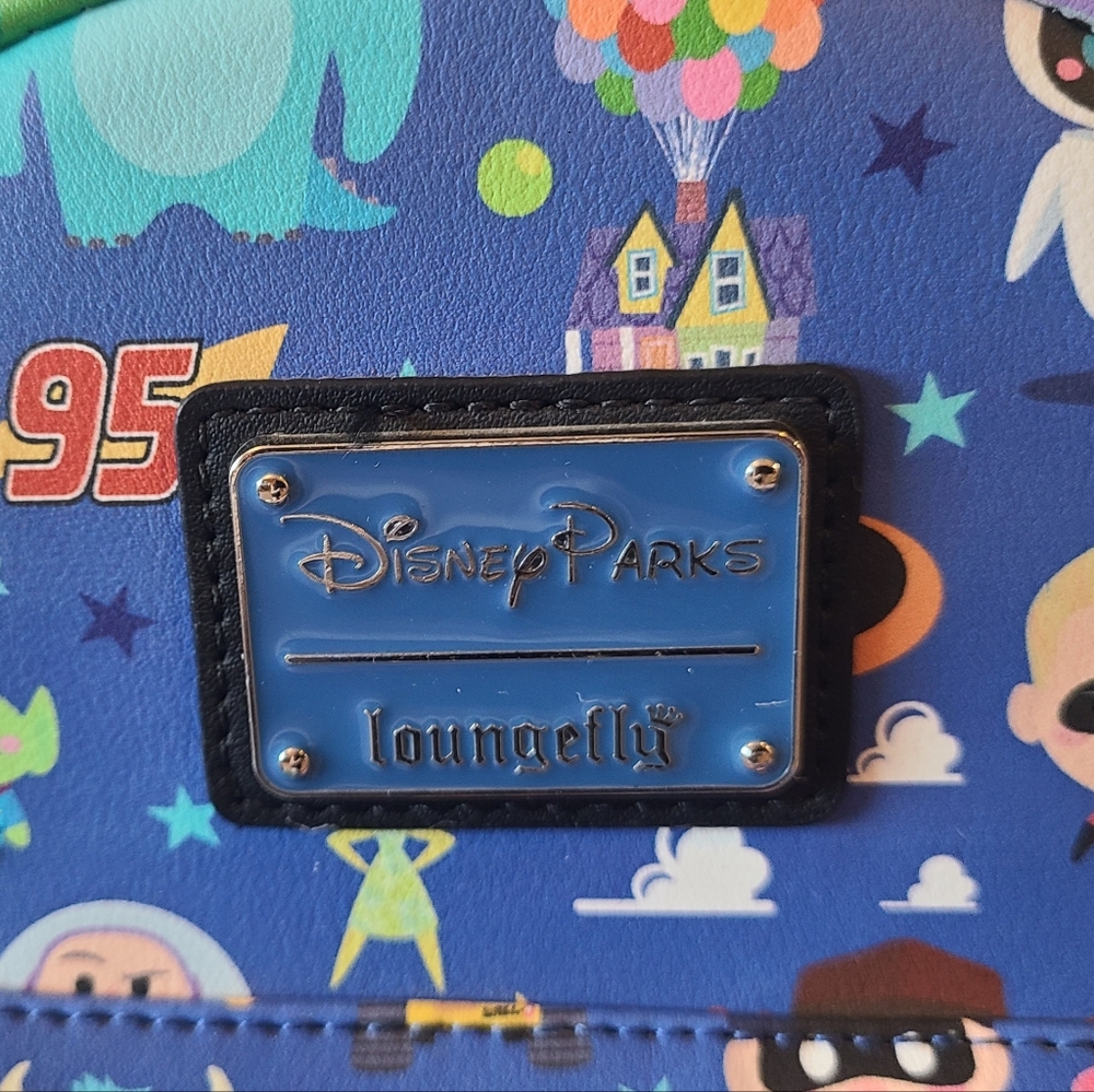 Loungefly Disney Pixar Chibi Characters Mini Backpack, Blue - Picture 2 of 12